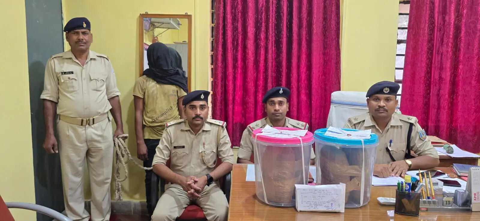 गांजा के साथ एक तस्कर गिरफ्तार