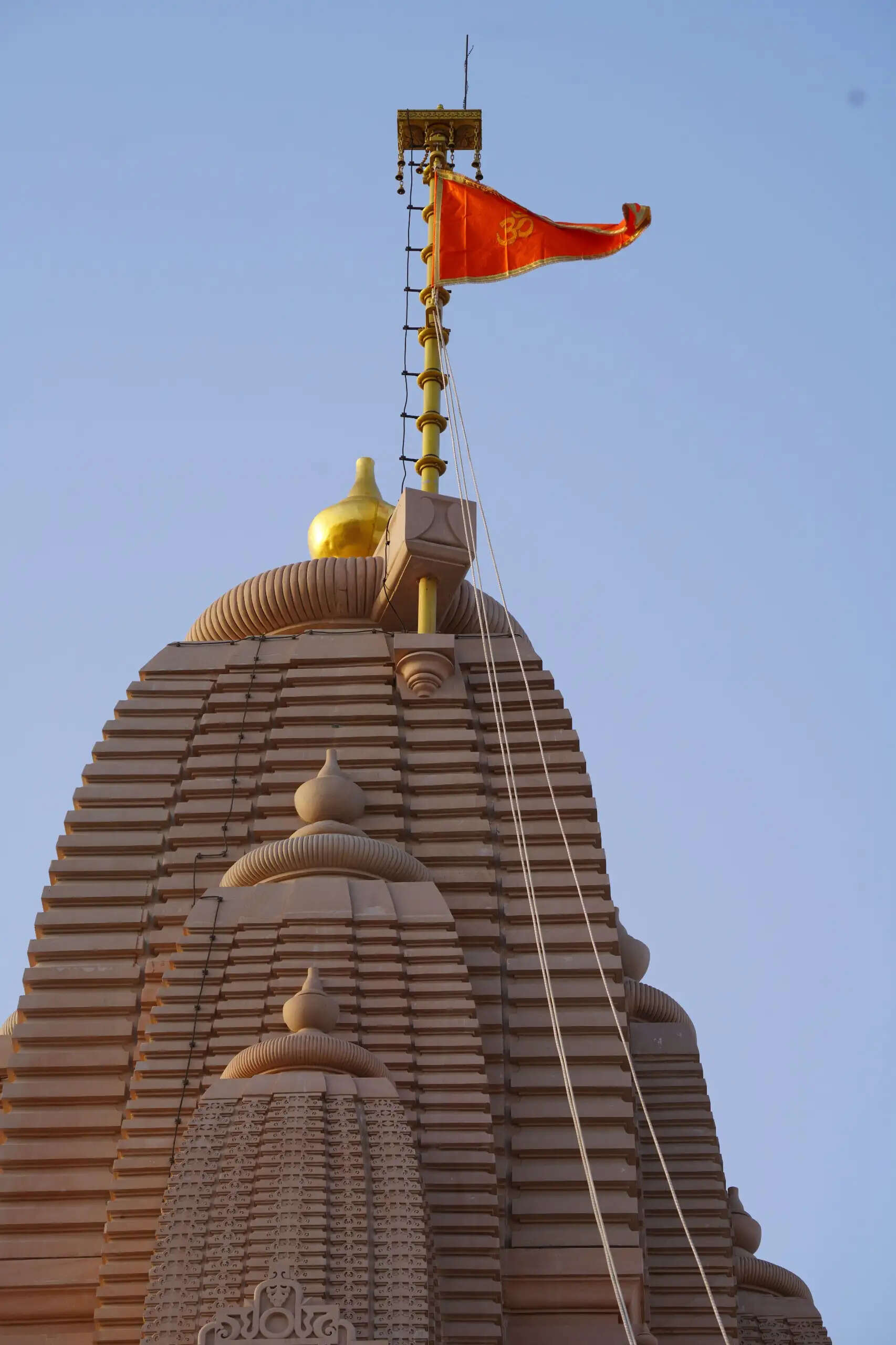 श्री राम जन्मभूमि के&nbsp;गणेश मंदिर पर हुआ ध्वजारोहण