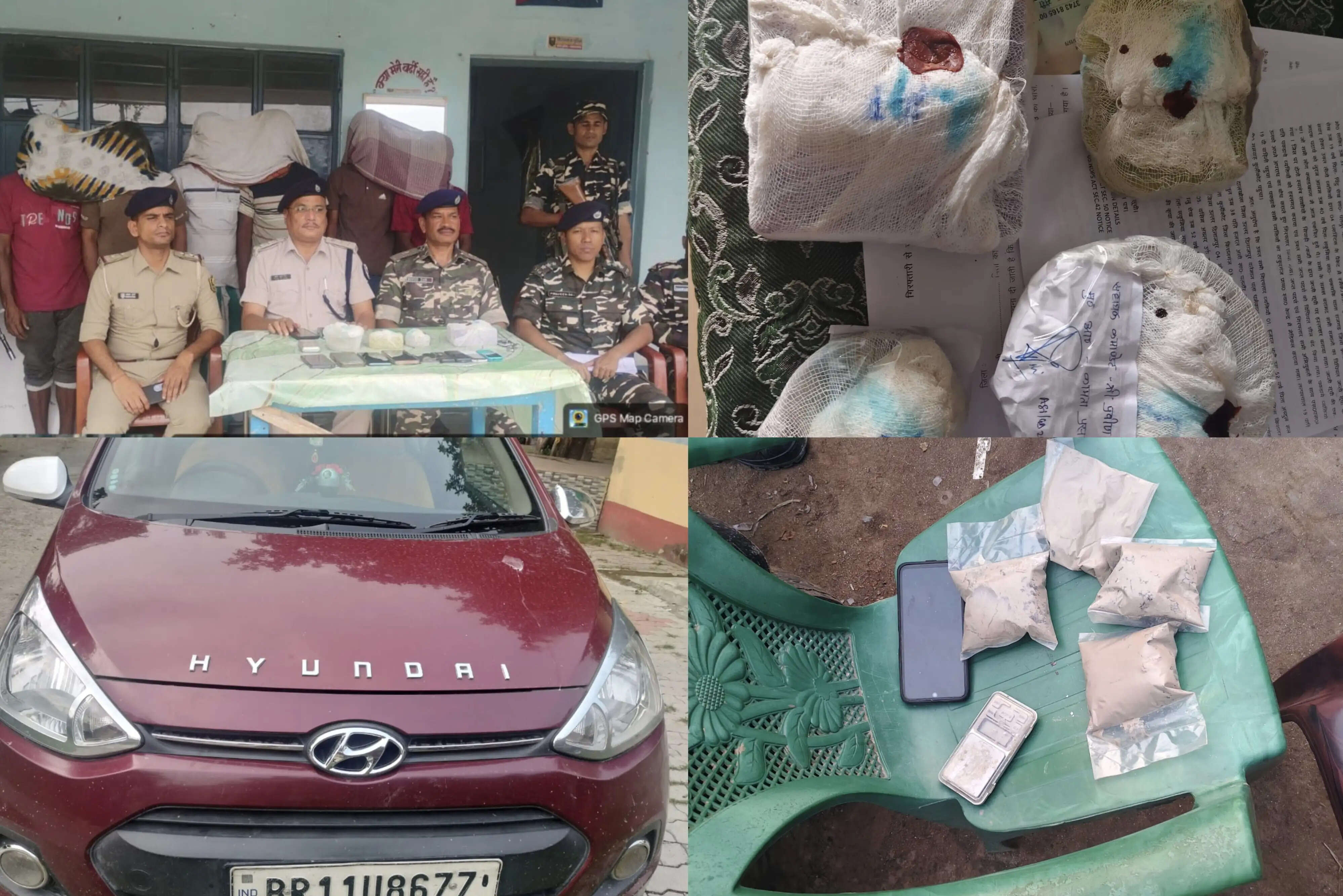 कबाड़खाने में चल रहा था हेरोइन का कारोबार, 362.8 ग्राम हेरोइन के साथ सात गिरफ्तार