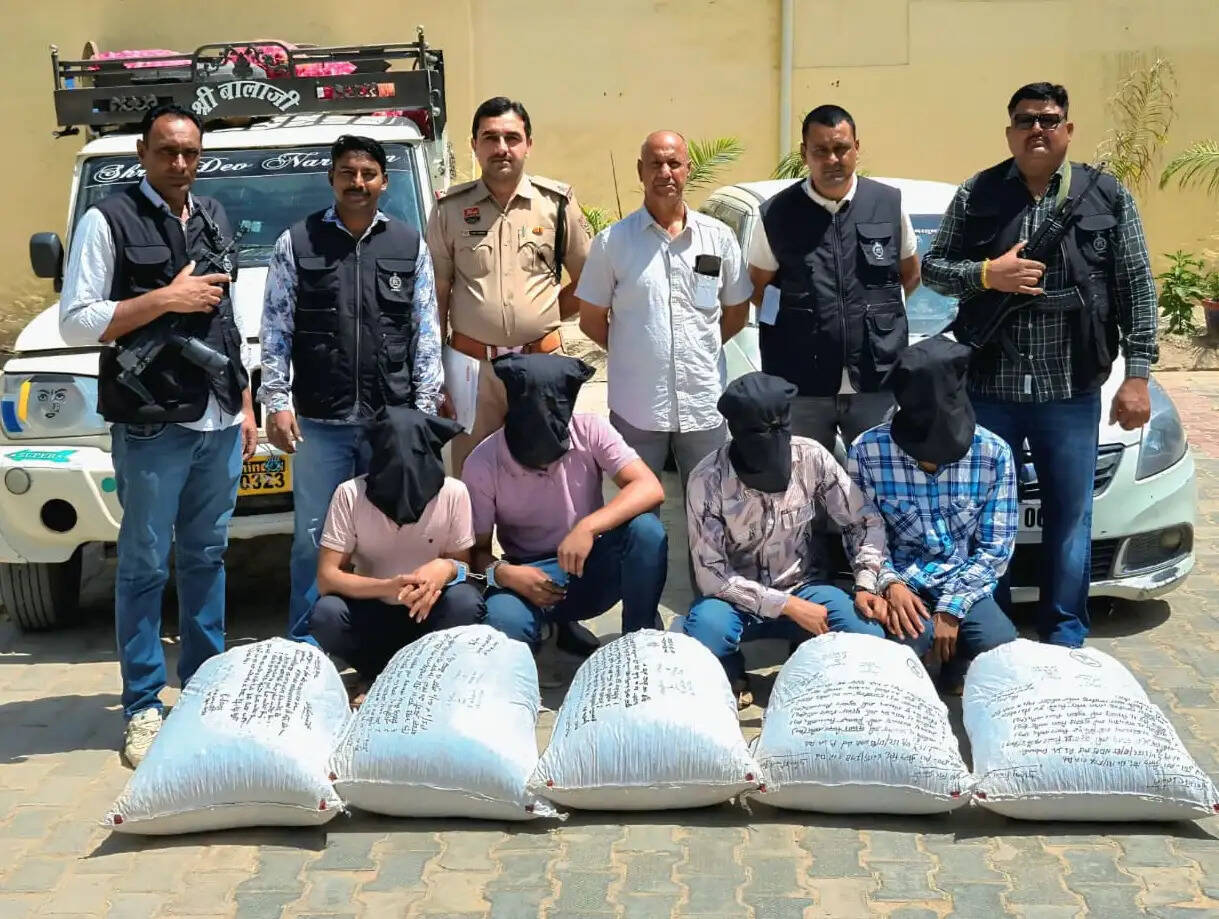राजस्थान के चार तस्कर सिरसा से गिरफ्तार
