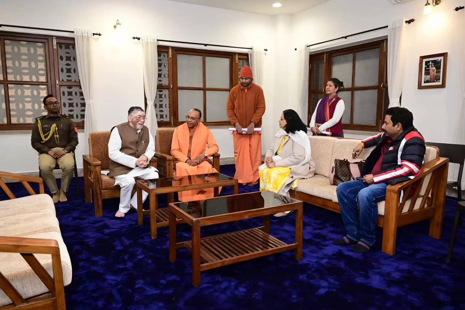 राज्यपाल योगदा आश्रम पहुंचे, स्मृति मंदिर में जाकर की ध्यान-साधना