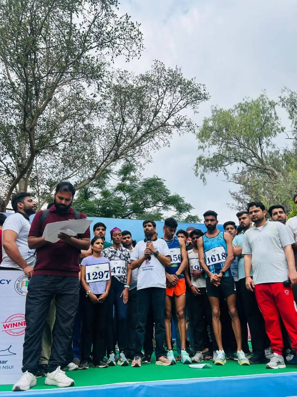 डीयू में ‘कैंपस लोकतंत्र के लिए दौड़’ मैराथन के साथ एनएसयूआई स्थापना दिवस सप्ताह की शुरुआत