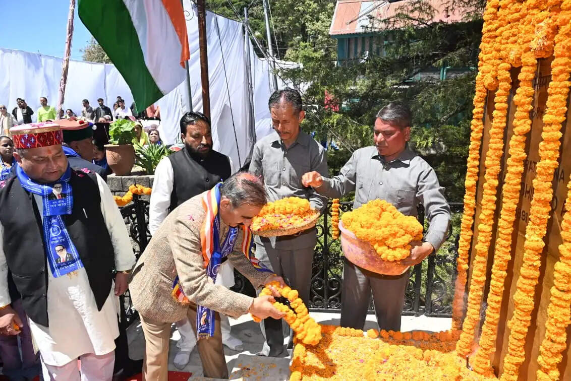 मुख्यमंत्री ने डॉ. भीमराव अम्बेडकर को पुष्पांजलि अर्पित की