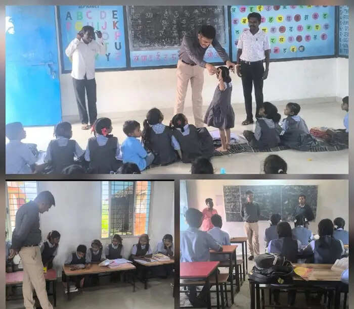 जिला शिक्षा अधिकारी ने विकासखण्ड उसूर के विभिन्न विद्यालयों किया निरीक्षण