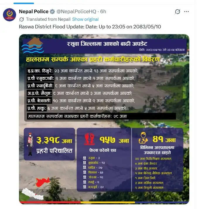 नेपाल में जल प्रलय, कम से कम 157 लोगों की मौत, विदेशी नागरिकों समेत करीब 700 लोग लापता