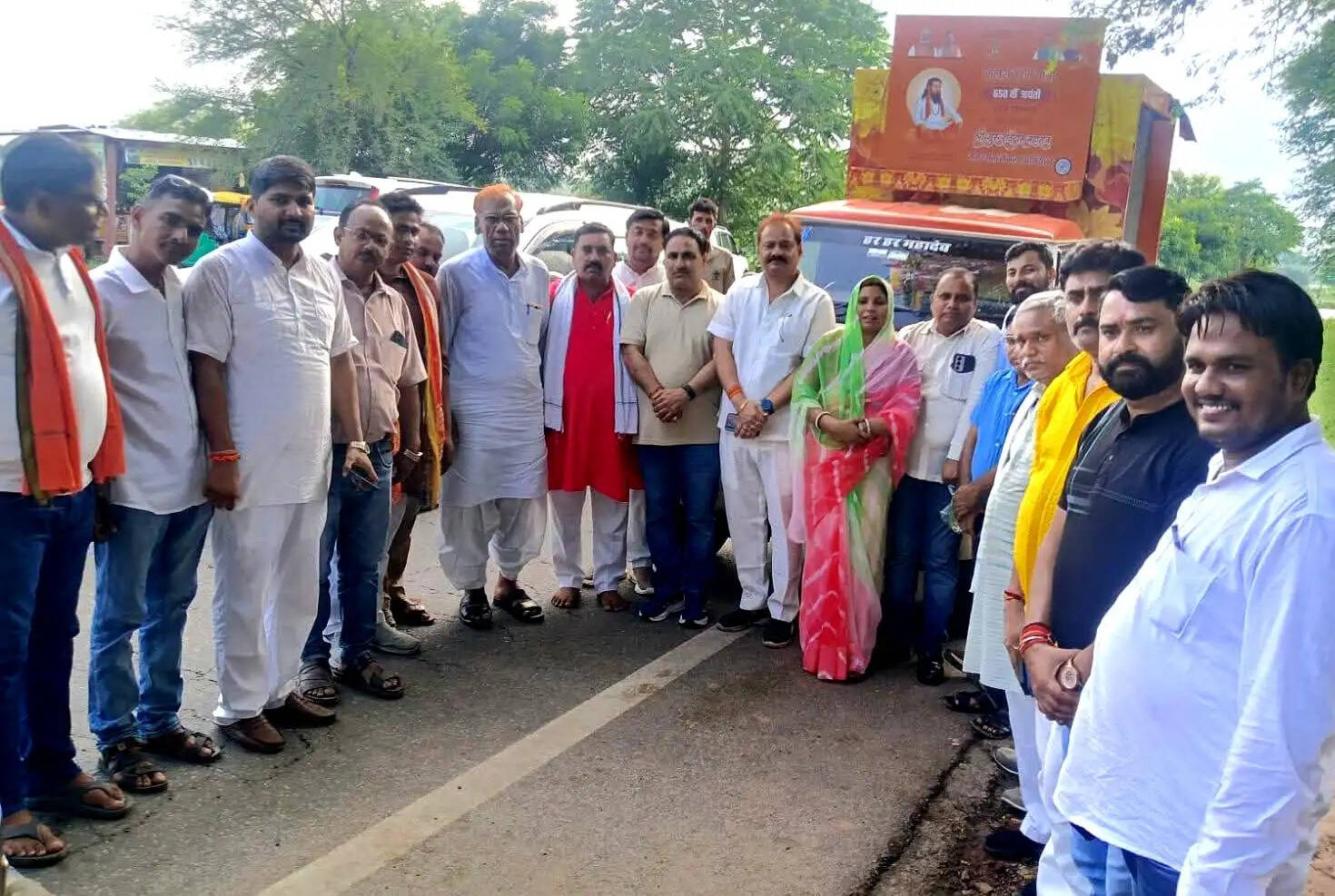संत शिरोमणि रविदास कलश यात्रा धौलपुर पंहुची