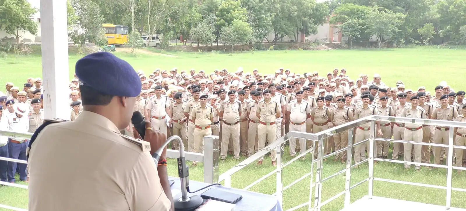 जींद : प्रधानमंत्री के दाैरे में प्रोटोकॉल का रखें ख्याल,एसपी ने पुलिस कर्मियों को दी नसीहत