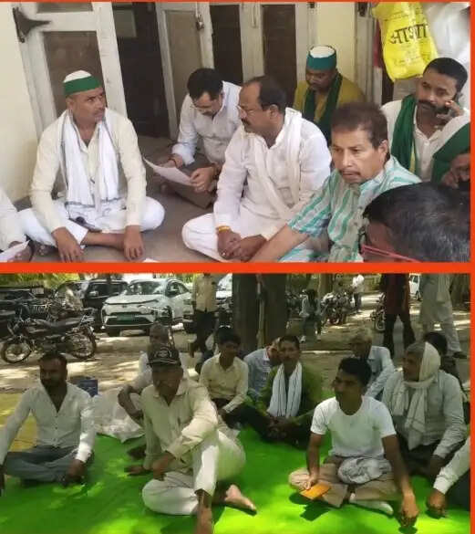 किसानों की समस्याओं को लेकर भाकियू का विरोध प्रदर्शन, जिलाधिकारी को सौंपा ज्ञापन