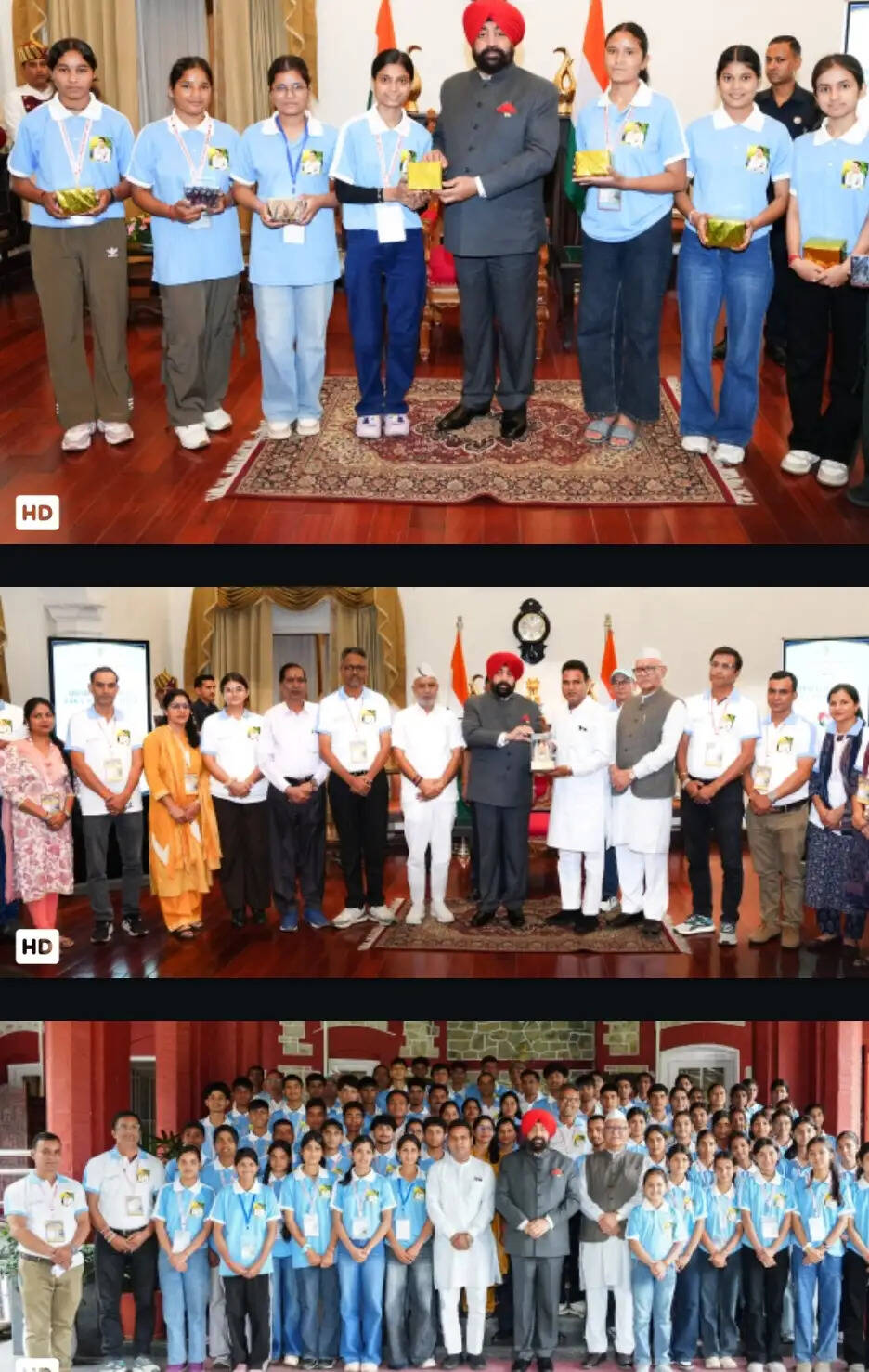 राज्यपाल से मिले देवप्रयाग के मेधावी छात्र-छात्राएं, भारत दर्शन यात्रा के लिए दी शुभकामनाएं
