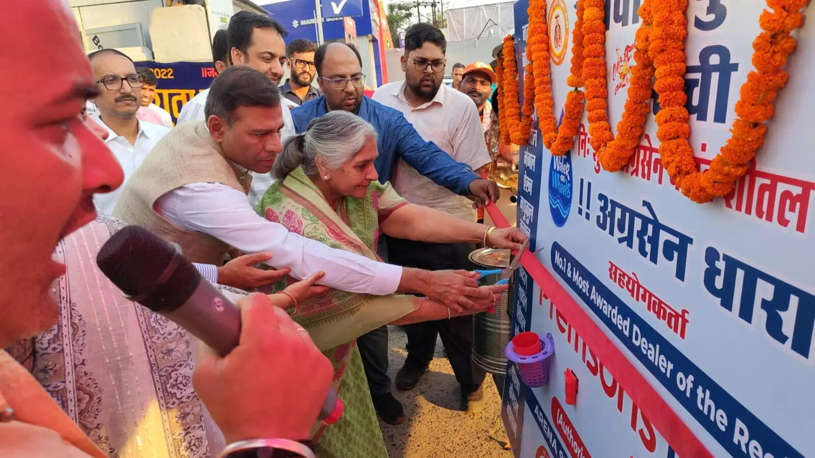 नि:शुल्क चलंत प्याऊ अग्रसेन धारा 5.0 का शुभारंभ