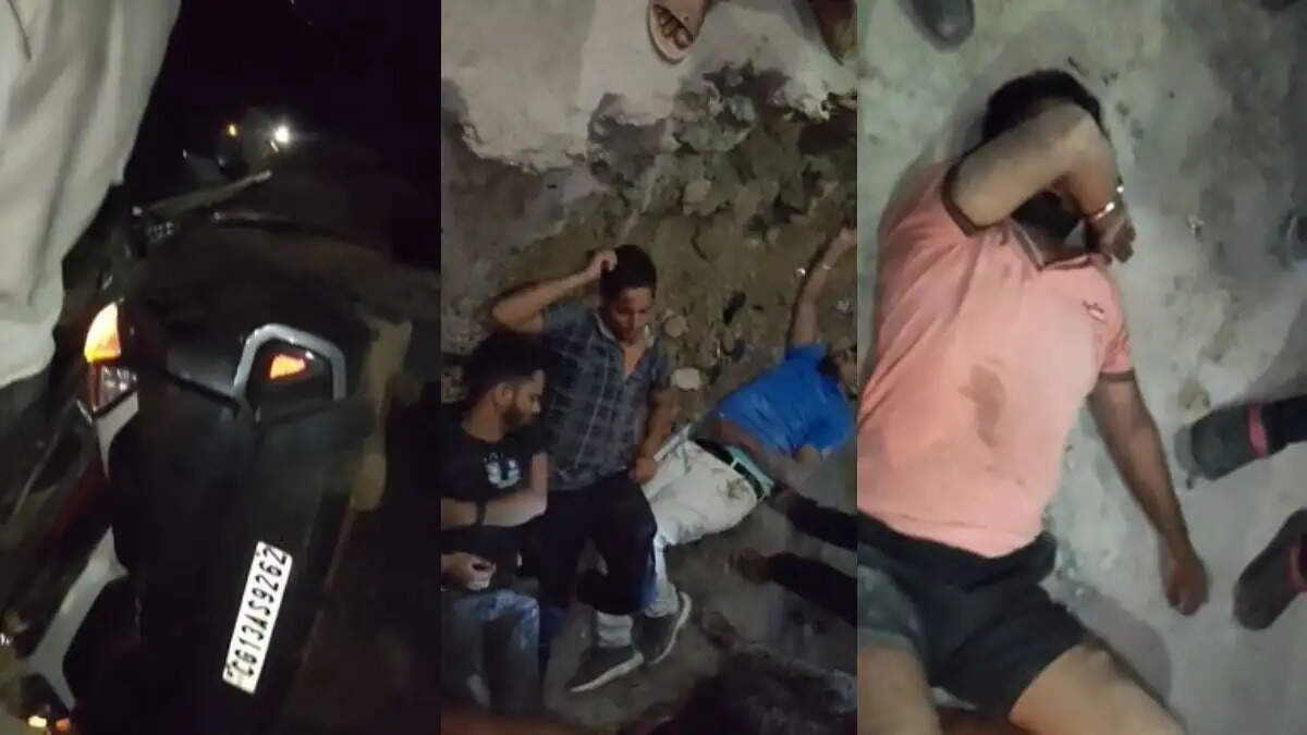 बिलासपुर में निर्माणाधीन पुल से कार 30 फीट नीचे जा गिरी, चार युवक गंभीर रूप से घायल