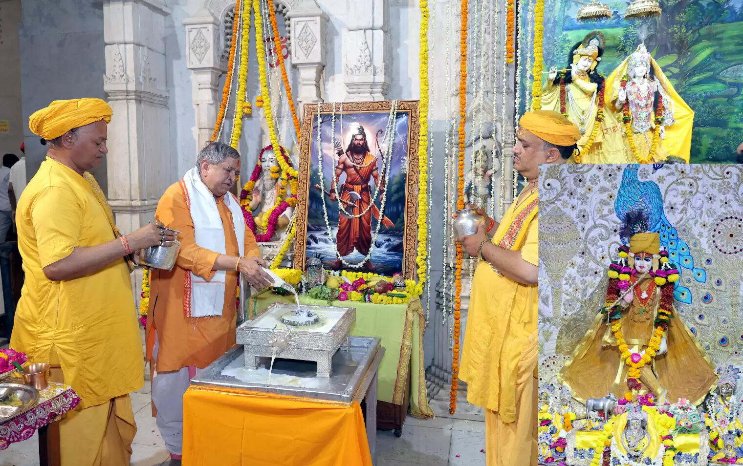 अक्षय तृतीया पर श्रीकृष्ण जन्मस्थान में मनाया गया भगवान परशुराम का जन्मोत्सव, केशवदेव जी का हुआ भव्य श्रृंगार