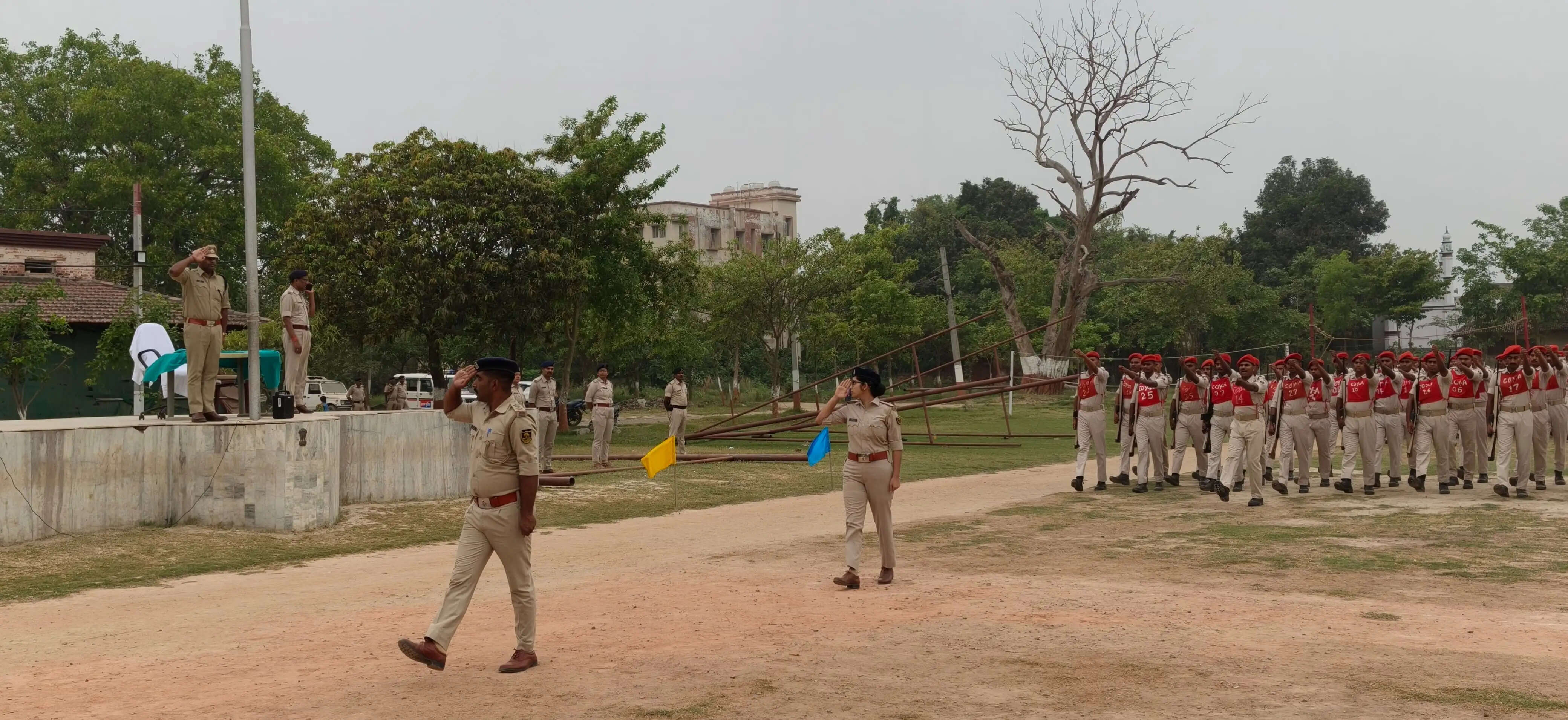 एसएसपी ने किया प्रशिक्षु सिपाहियों के परेड का निरीक्षण