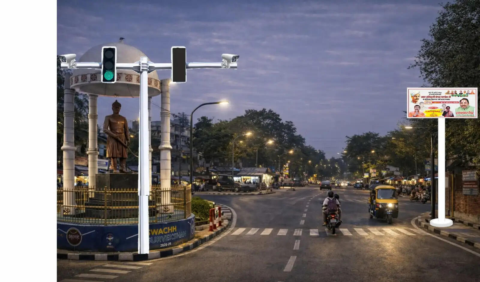 बलिया के 10 प्रमुख चौराहों का होगा कायाकल्प, पांच करोड़ की परियोजना पर काम शुरू