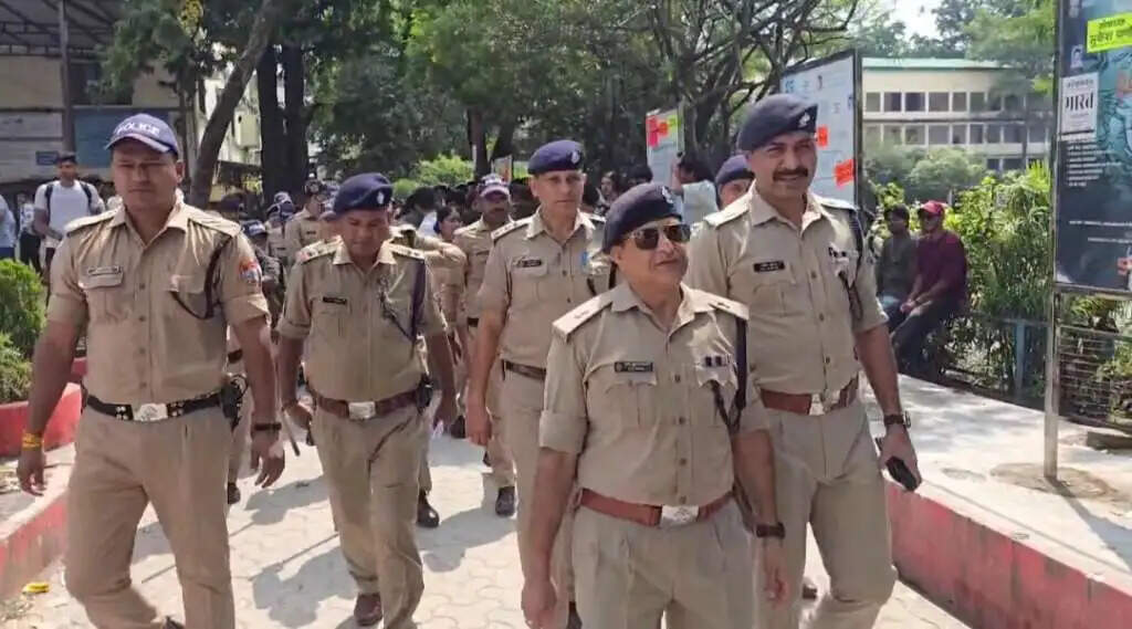 एमबीपीजी कॉलेज में छात्रसंघ चुनाव को लेकर सुरक्षा कड़ी