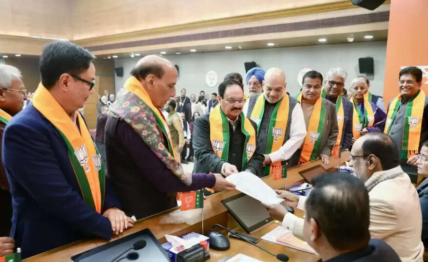 भाजपा अध्यक्ष पद के लिए नितिन नबीन ने दाखिल किया नामांकन