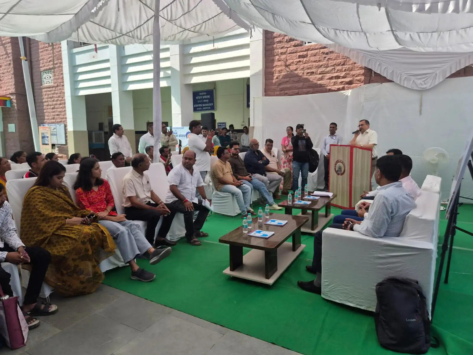 जोधपुर मंडल के 18 रेलवे स्टेशनों पर हुआ जनसंवाद
