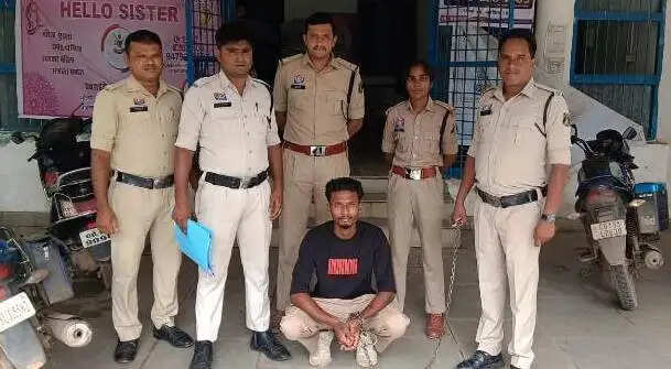 बालिका को बहला-फुसलाकर भगा ले जाने वाला 22 वर्षीय आरोपित गिरफ्तार
