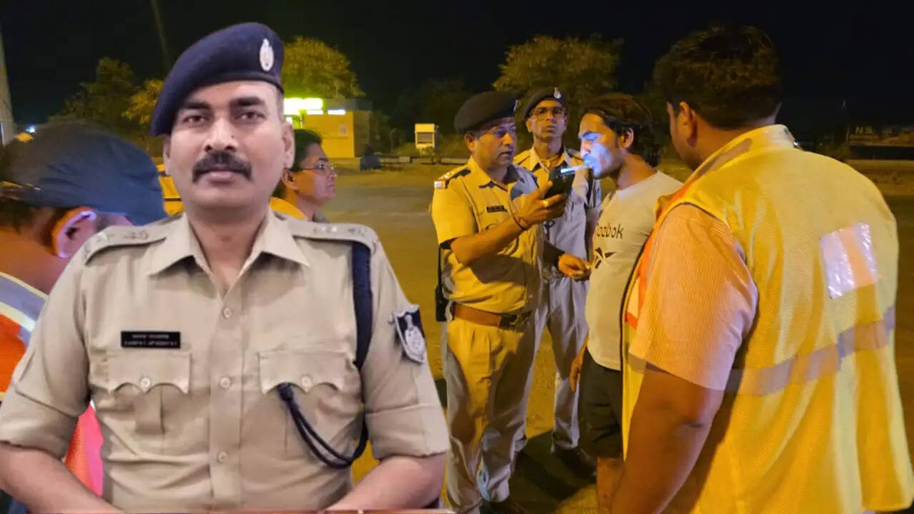 जबलपुर: सड़क दुर्घटनाओं में कमी लाने पुलिस की सख्ती, ब्रीथ एनालाइजर से चेक कर नशे में वाहन चलाने वालों पर कार्रवाई