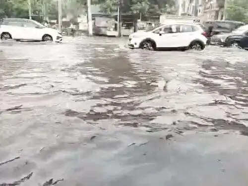 फरीदाबाद : बारिश से गर्मी से मिली राहत, जलभराव ने बढ़ाई दिक्कतें