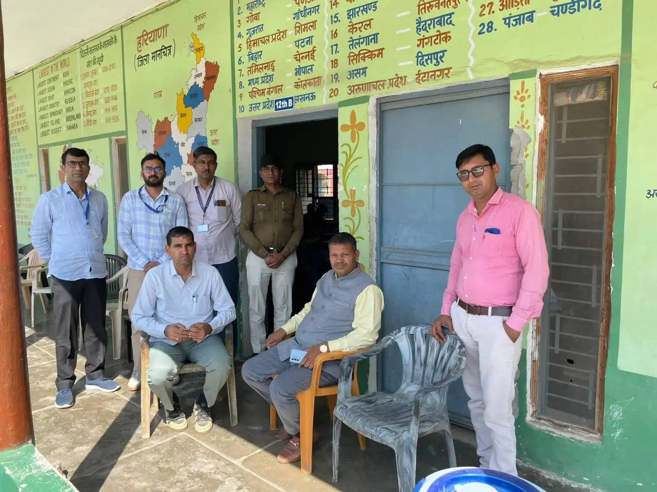 जींद : बोर्ड उपाध्यक्ष ने परीक्षा केंद्रों का किया औचक निरीक्षण