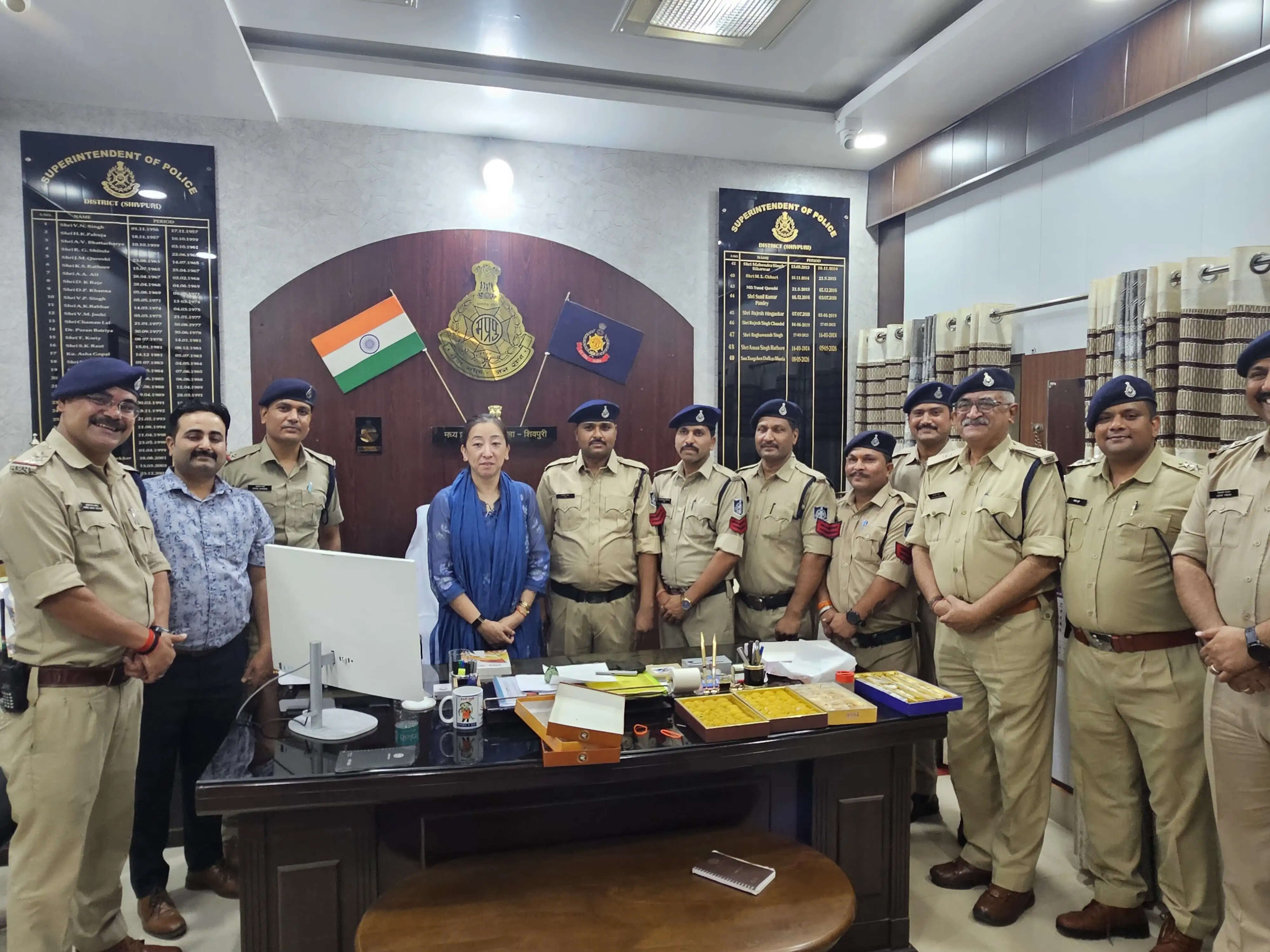 शिवपुरी पुलिस के 21 आरक्षक बने प्रधान आरक्षक, एसपी ने दी शुभकामनाएं