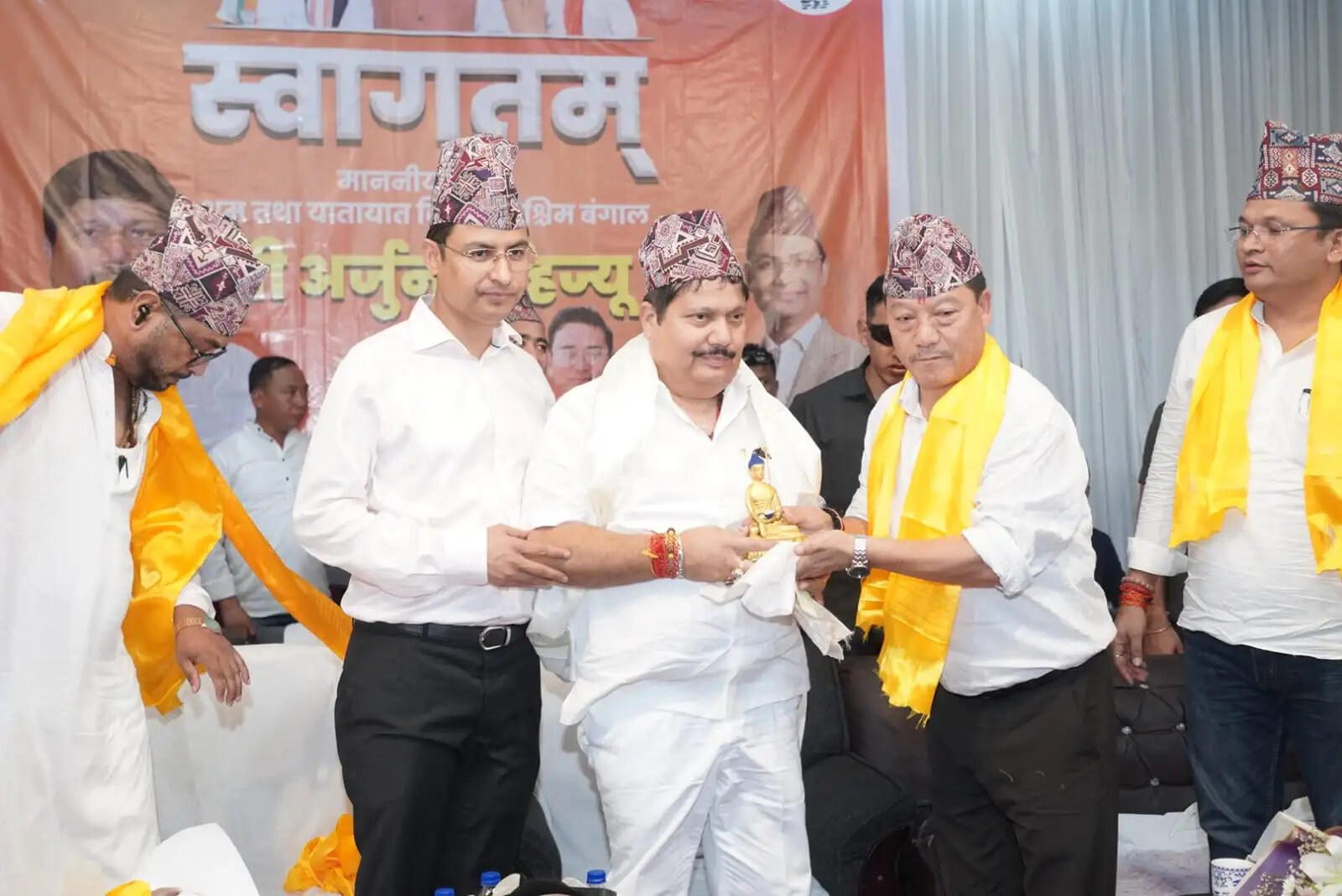 मंत्री अर्जुन सिंह ने&nbsp;मंगपू&nbsp;जनसभा में क्षेत्र के विकास का खाका किया पेश