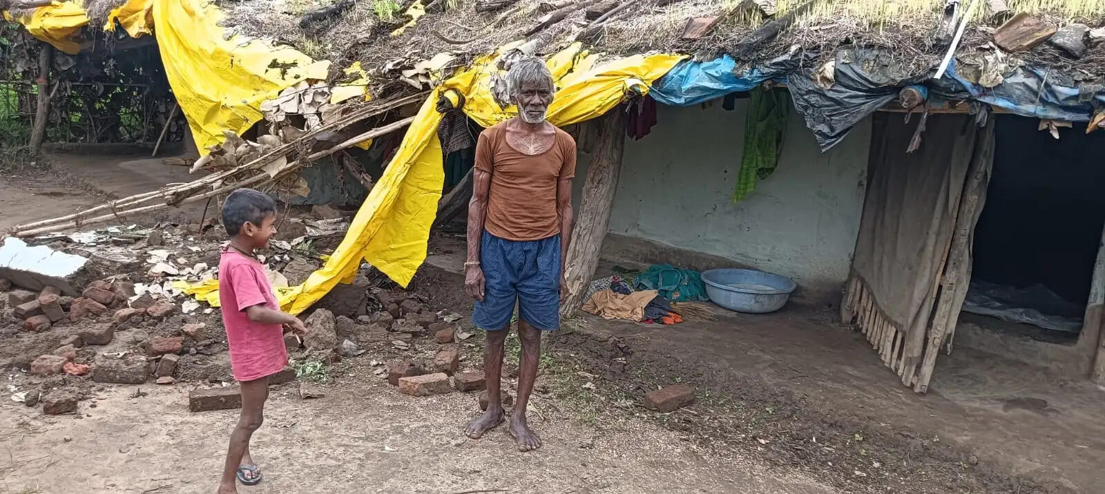 अनूपपुर: छत्तीसगढ़ सीमा लांध अनूपपुर पहुंचे दो हाथियों ने 5 किसानों की फसलें चौपट