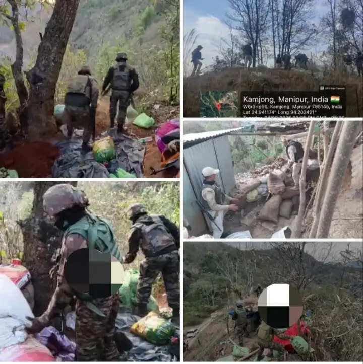 मणिपुर के उखरुल में सुरक्षा बलों की बड़ी कार्रवाई, बंकर ध्वस्त कर हथियार व गोला-बारूद बरामद