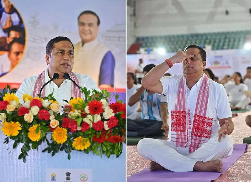 डिमोरिया समजिला में आयोजित 12वां अंतरराष्ट्रीय योग दिवस समारोह
