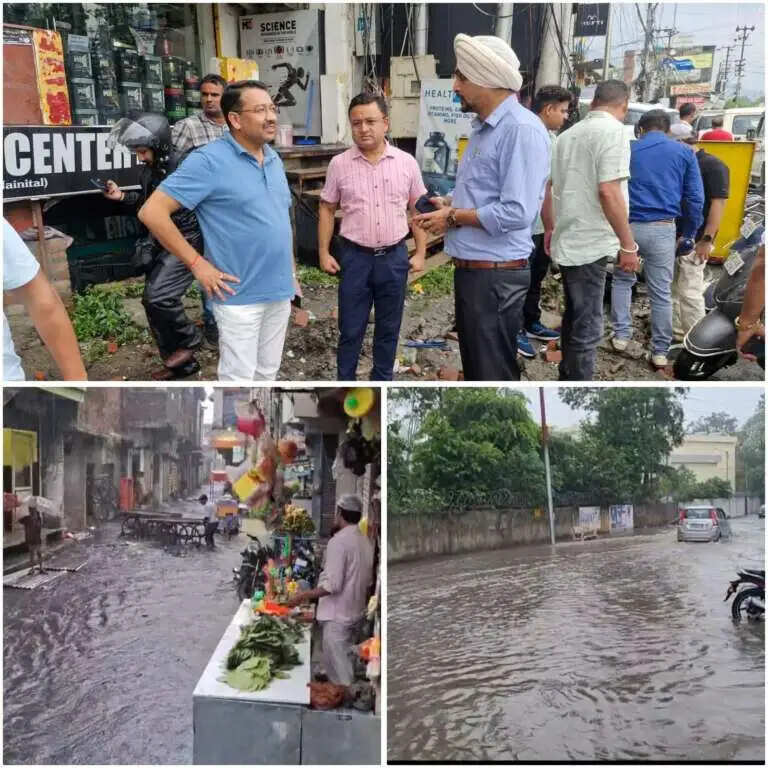 मानसून की पहली बारिश में जलमग्न हुआ शहर