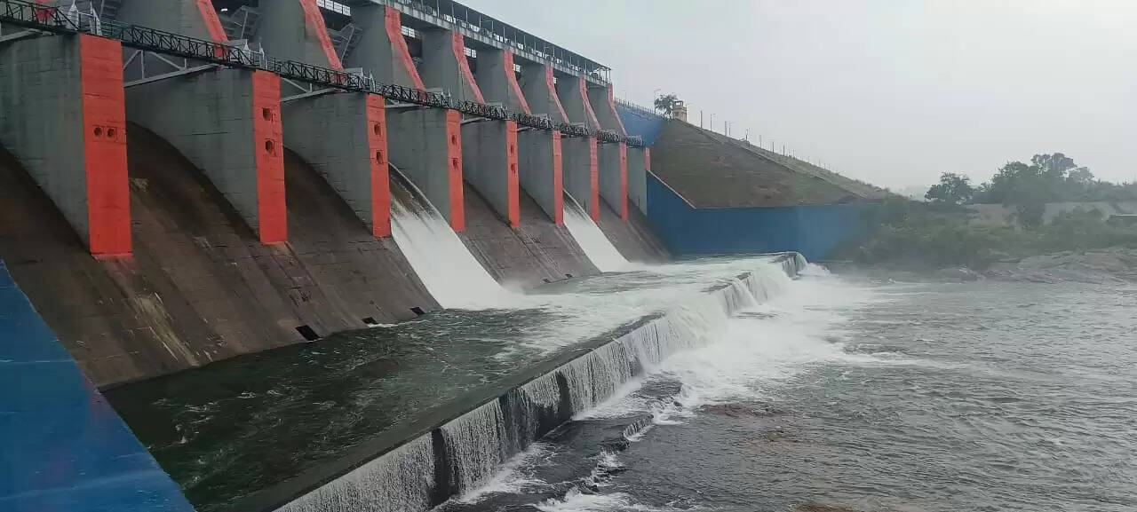तेनुघाट डैम का जलस्तर बढ़ने से खोले गए डैम के दो रेडियल गेट