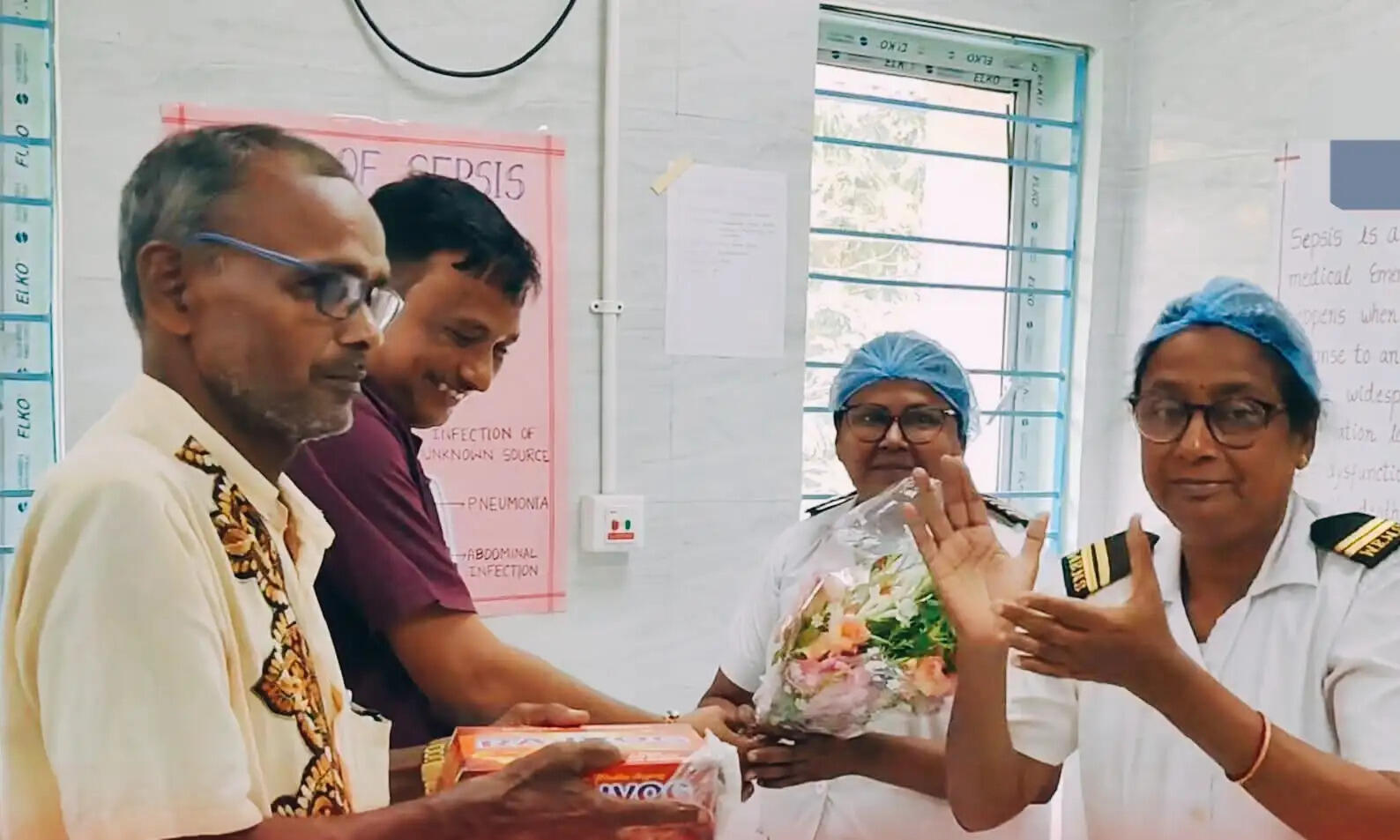 अंतरराष्ट्रीय नर्स दिवस पर बेलदा अस्पताल में नर्सों को भाजपा का सम्मान