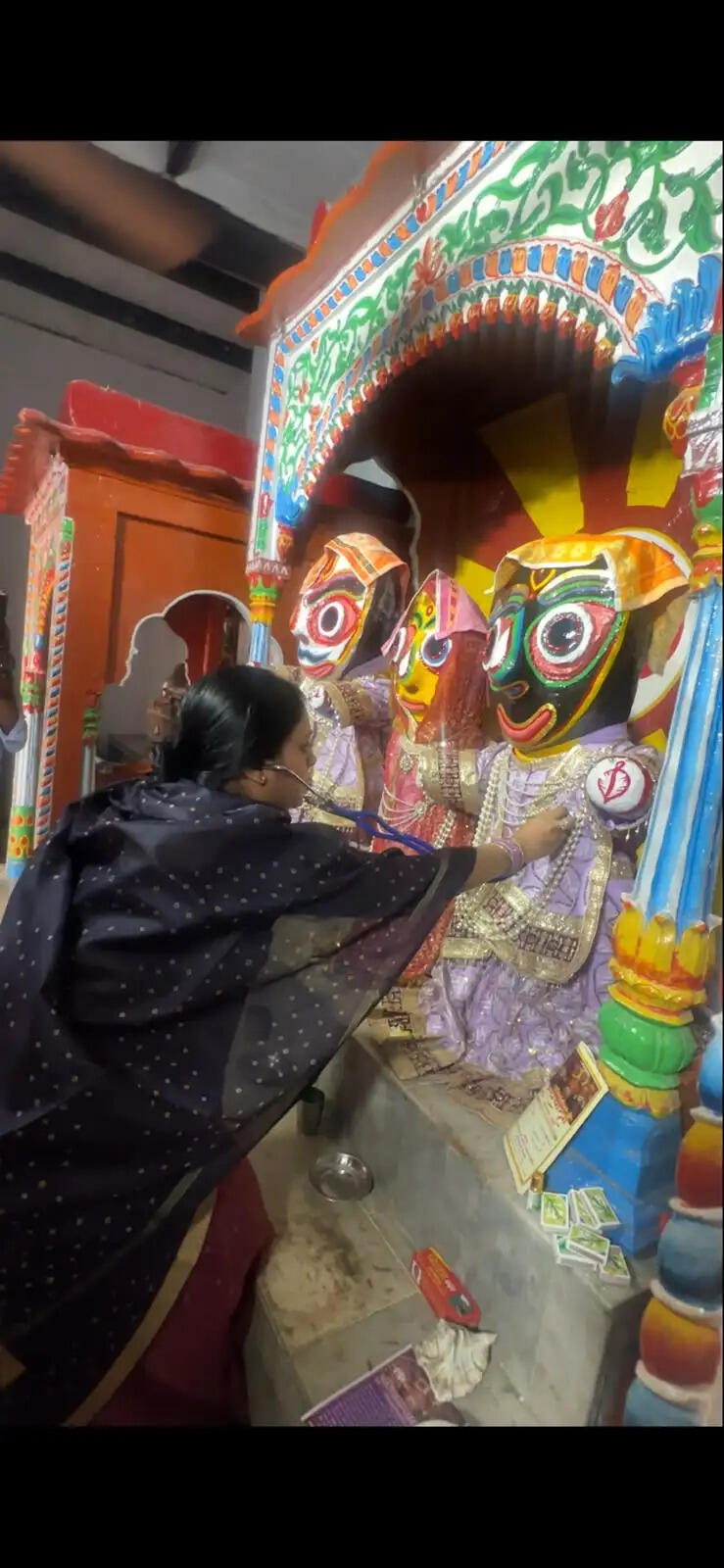 भगवान जगन्नाथ, बलभद्र व सुभद्रा का हुआ स्वास्थ्य परीक्षण, रथ यात्रा की तैयारियां पूरी