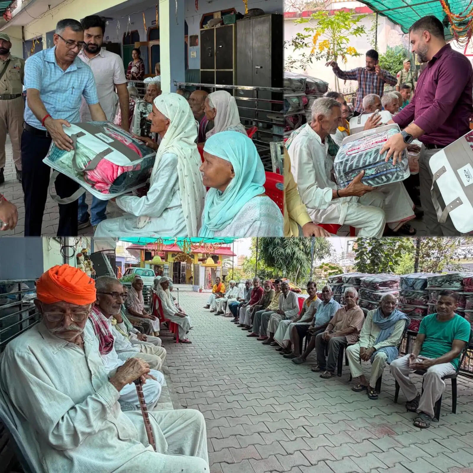 डीसी ने वृद्धाश्रम पहुंचकर बुजुर्गों का जाना हाल, बेहतर सुविधाओं का दिया भरोसा