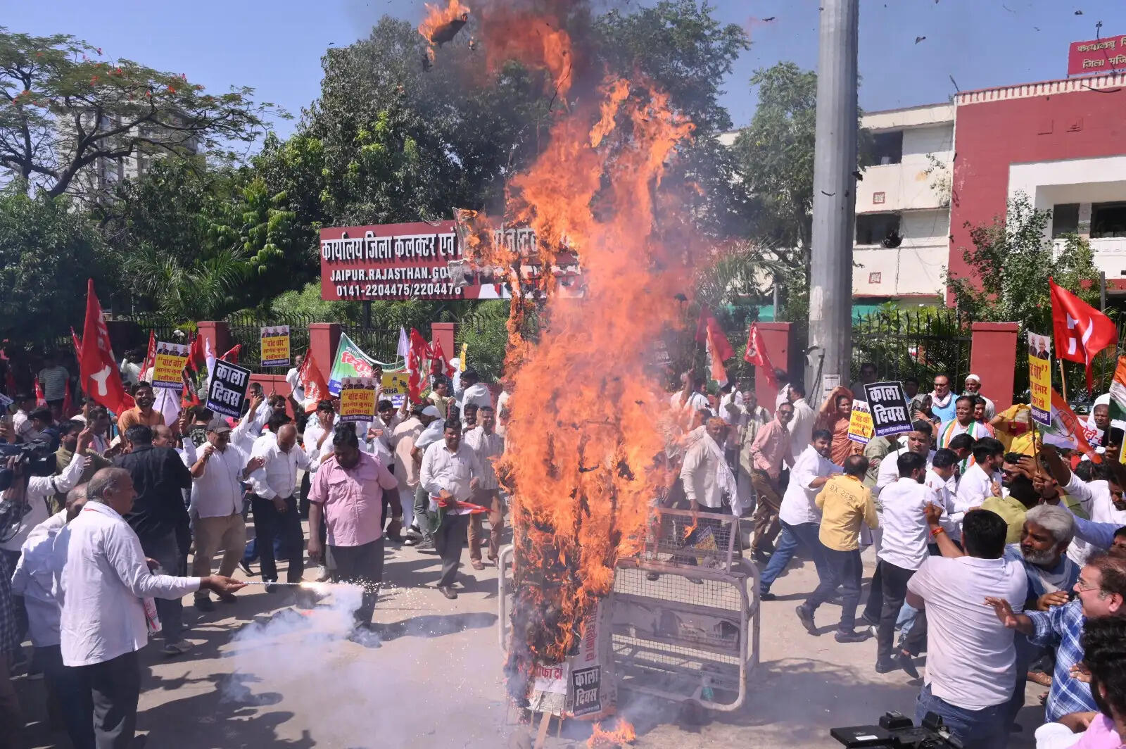 एसआईआर के खिलाफ राजस्थान में कांग्रेस का प्रदर्शन