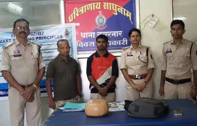 तीन किलो मादक पदार्थ गांजा के साथ एक आराेपित गिरफ्तार