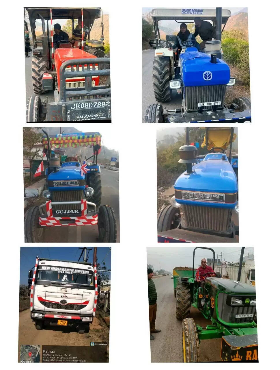 कठुआ पुलिस ने अवैध खनन में लिप्त 6 वाहन जब्त किए