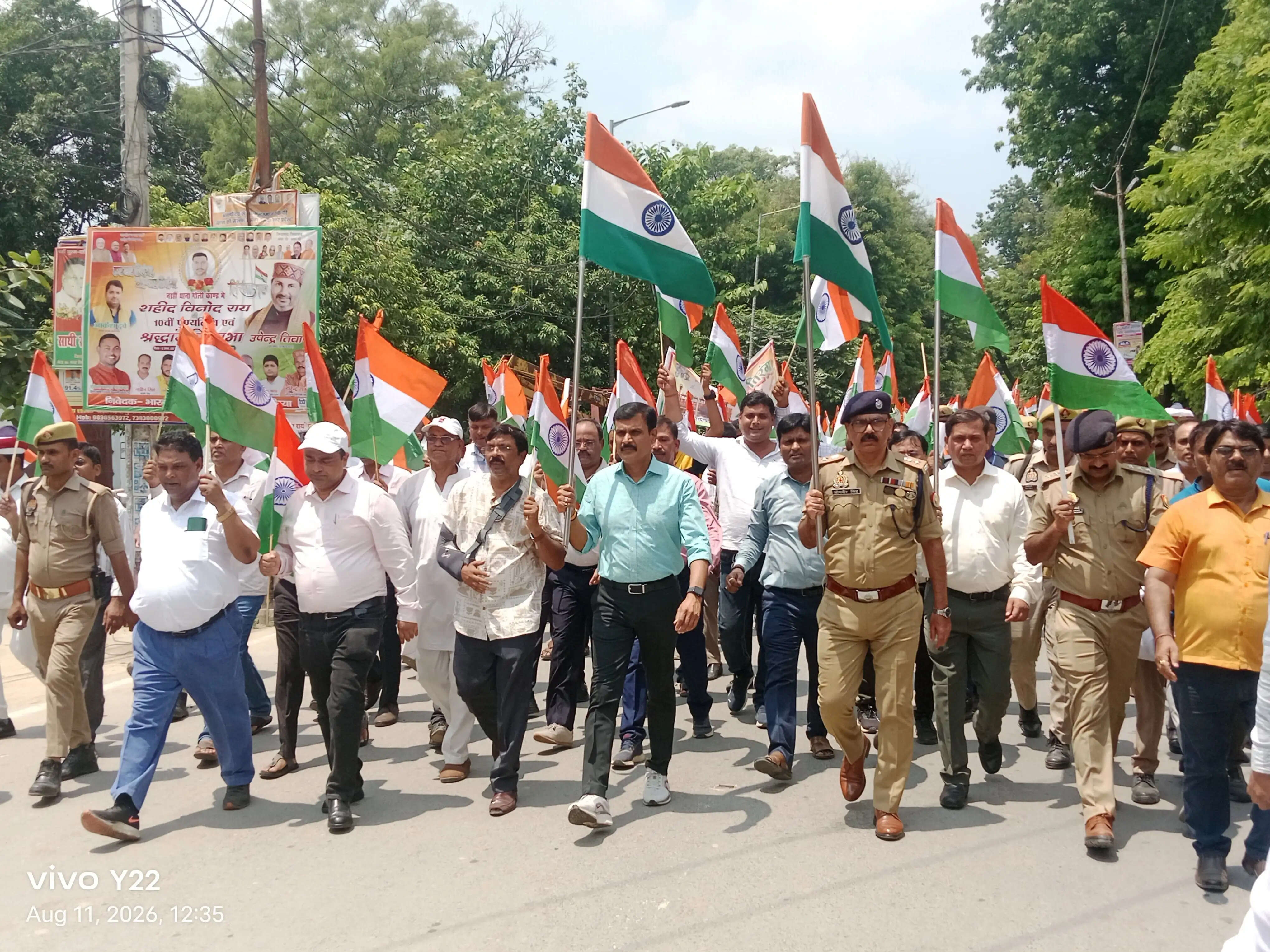 तिरंगा यात्रा : देशभक्ति के रंग में रंगा नजर आया बलिया,विद्यार्थियों में दिखा विशेष उत्साह