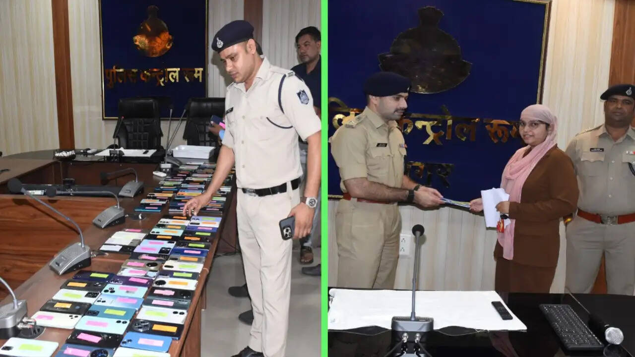 सागर पुलिस ने 112 गुम मोबाइल किए बरामद, 16.50 लाख रुपये के फोन पाकर खिले लोगों के चेहरे