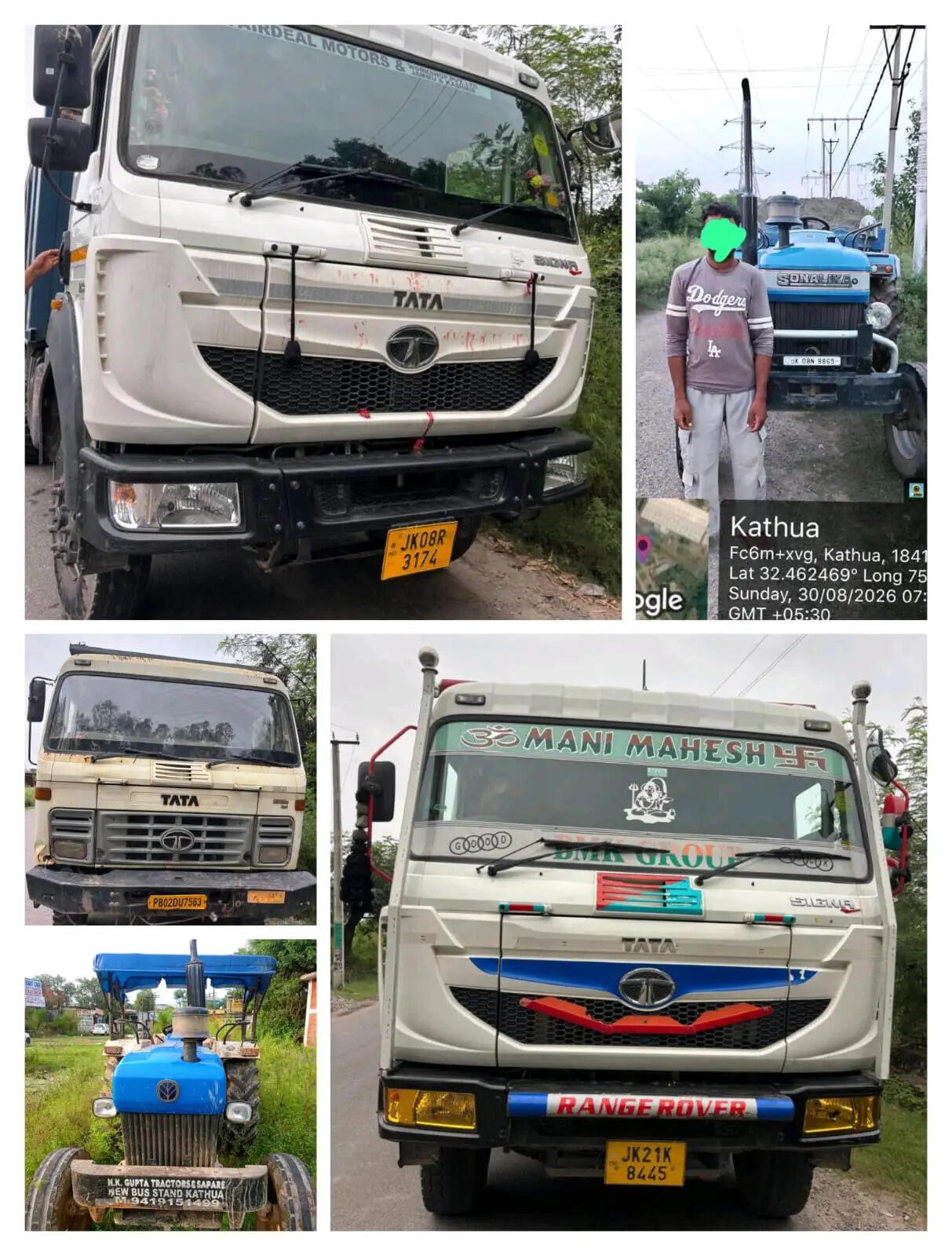 अवैध खनन पर पुलिस की कार्रवाई, पांच वाहन जब्त