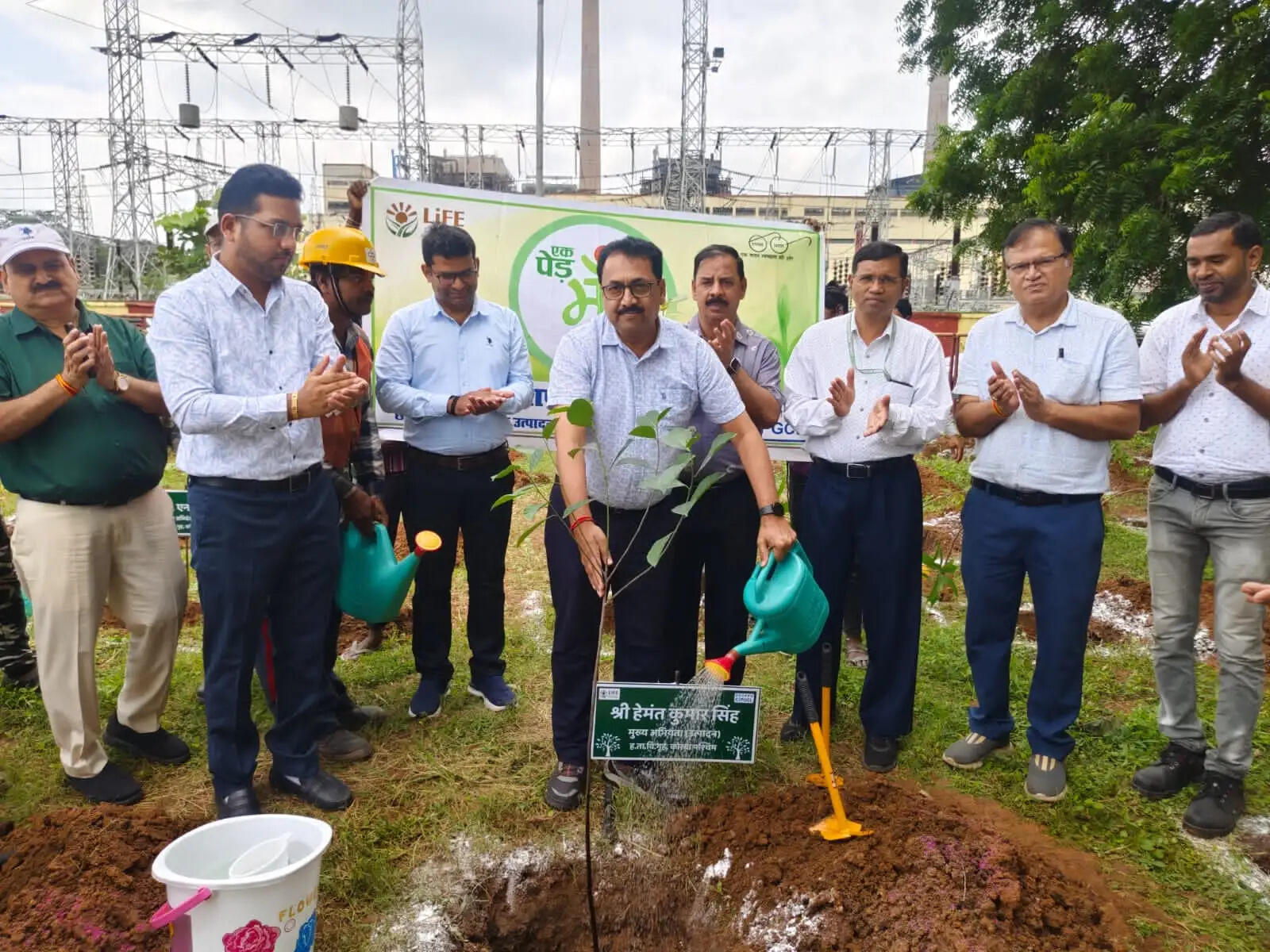 एचटीपीएस कोरबा पश्चिम में शुरू हुआ हरित अभियान, मानसून में 22,500 पौधे लगाने का लक्ष्य