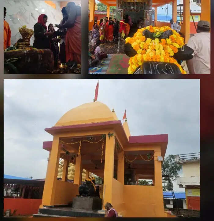 नवनिर्मित चंद्रमौलेश्वर महादेव मंदिर में धार्मिक अनुष्ठानों का क्रम जारी