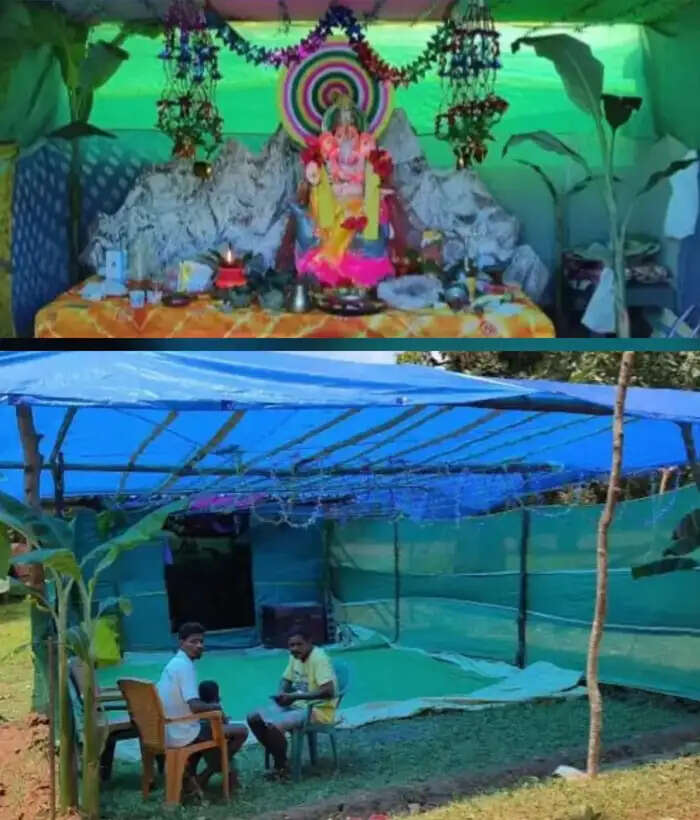 नक्सलवाद के खात्में के बाद पहली बार अबूझमाड़ के सतवा में श्रीगणेश की हुई स्थापना