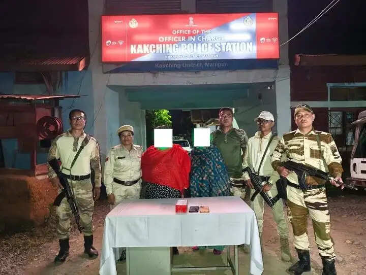 मणिपुर में वाहन चोर गिरफ्तार, 288 एसपी कैप्सूल के साथ दो गिरफ्तार