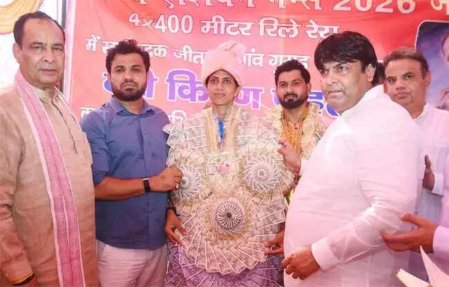 सोनीपत: गोल्डन गर्ल किरण पहल का विजय जुलूस में हुआ भव्य स्वागत