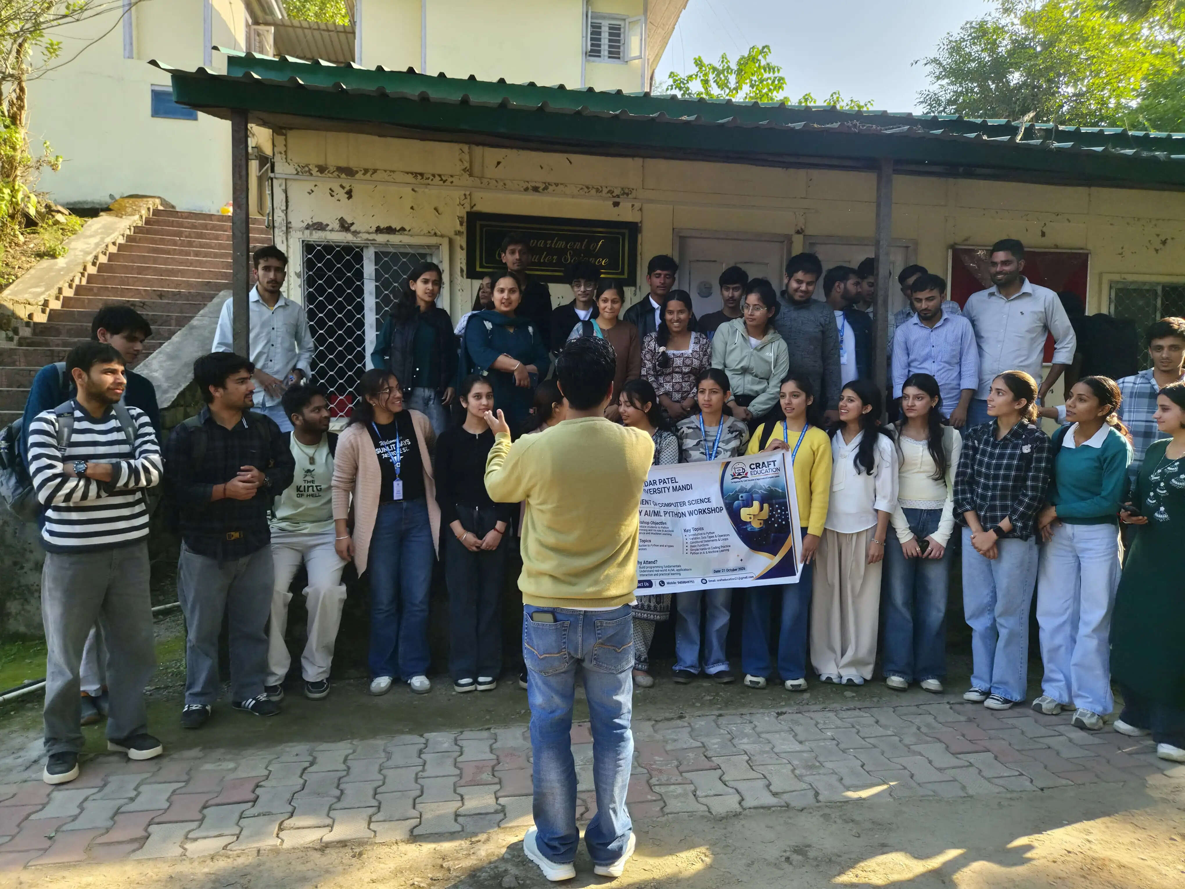 कंप्यूटर विज्ञान विभाग एसपीयू मंडी में आर्टिफिशियल इंटेलिजेंस एवं मशीन लर्निंग पर कार्यशाला