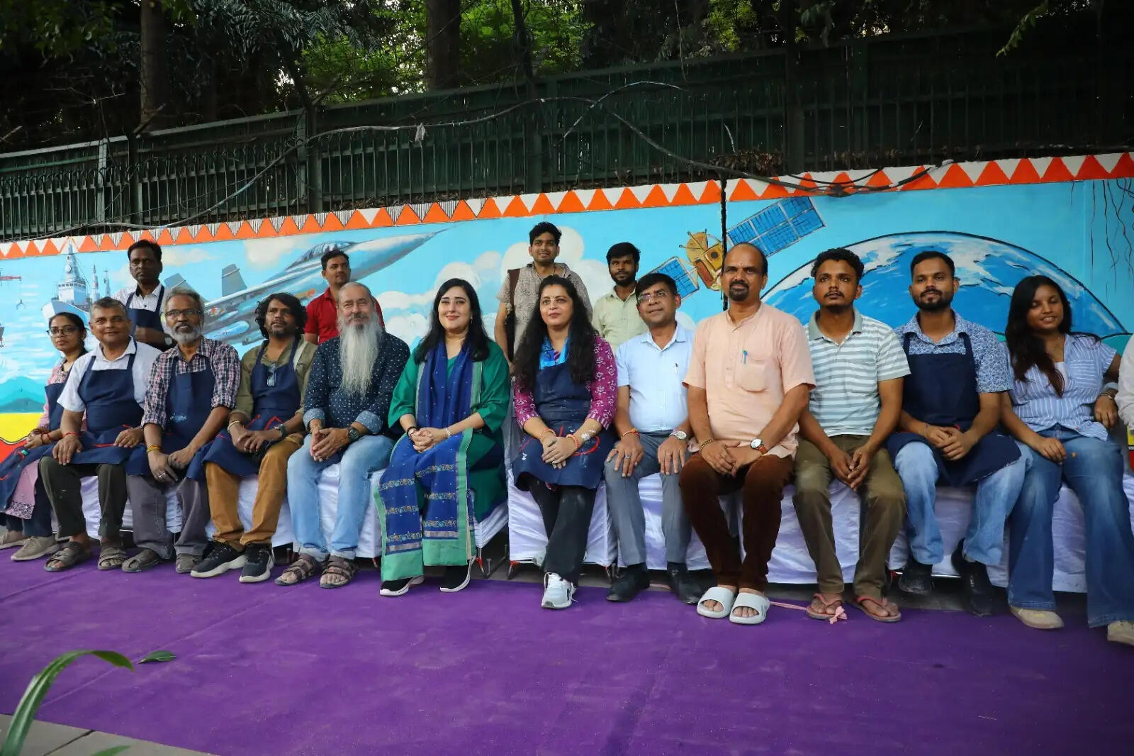 एनडीएमसी ने वॉल म्यूरल कार्यशाला का किया आयोजन