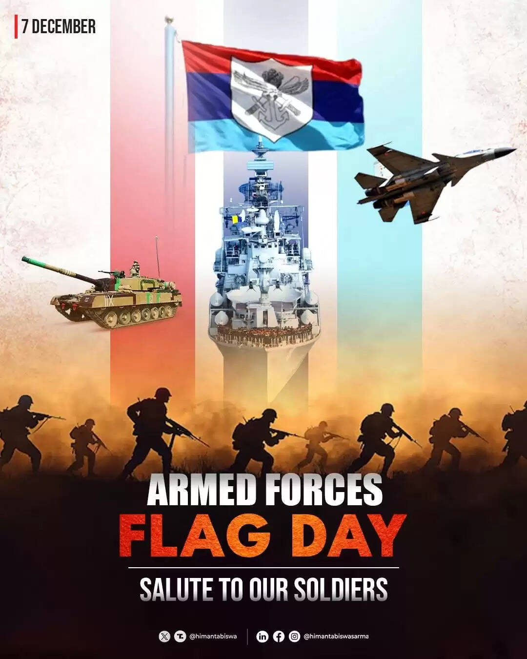 सशस्त्र सेना ध्वज दिवस पर मुख्‍यमंत्री का नमन्