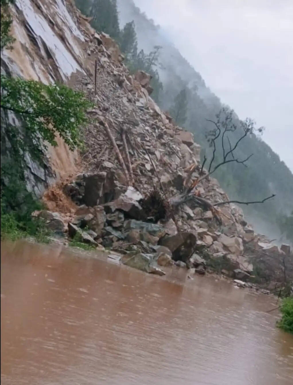 उत्तराखंड में भारी बारिश से जनजीवन प्रभावित, कई नदियां खतरे और चेतावनी स्तर पर, प्रमुख राजमार्ग बाधित